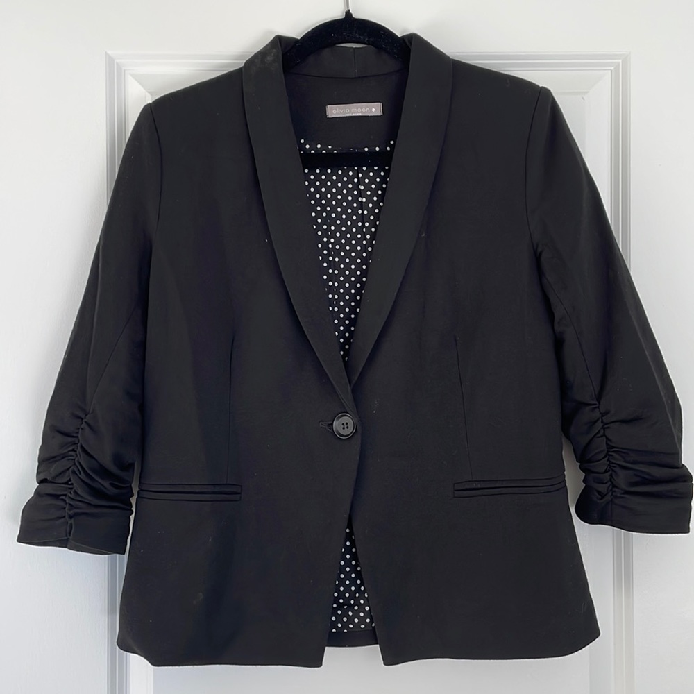 Adorable Black&White polka dot blazer